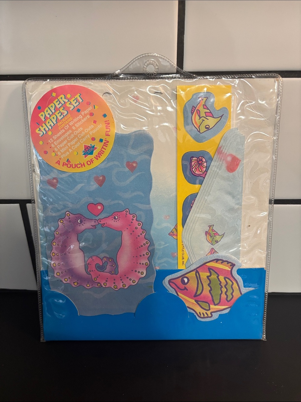 Vintage 80’s Style Club Ocean Theme Stationery Set